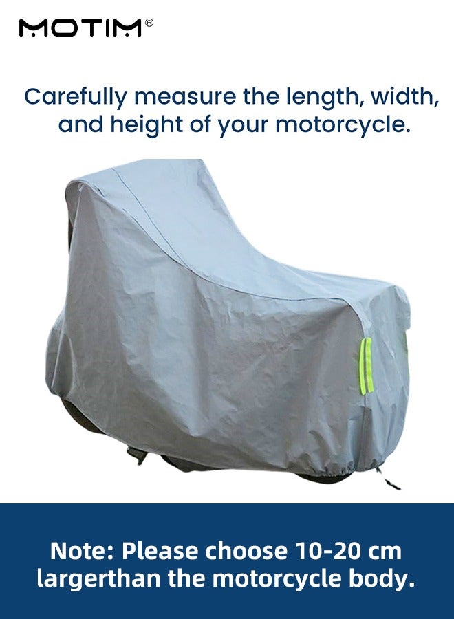 Motim Motorcycle Cover, Universal Sun Outdoor Protection Protection Dustproof Waterproof, UV Protection 210D Oxford Motorbike Cover - Image 2