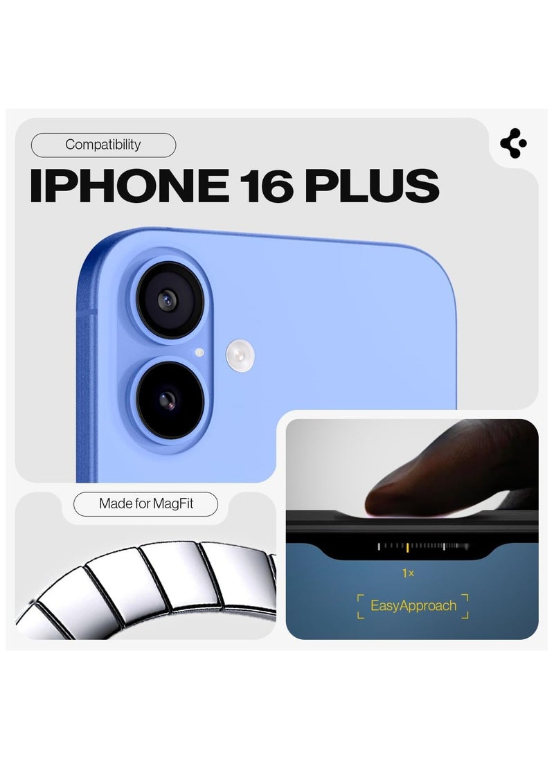 Spigen غطاء حماية Tough Armor MagFit AI لهاتف iPhone 16 Plus مع حامل (2024) - أزرق داكن  - Image 2