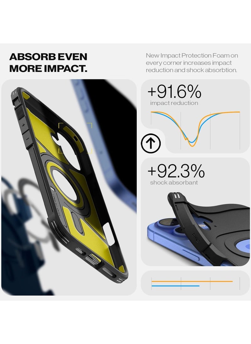 Spigen غطاء حماية Tough Armor MagFit AI لهاتف iPhone 16 Plus مع حامل (2024) - أزرق داكن  - Image 5