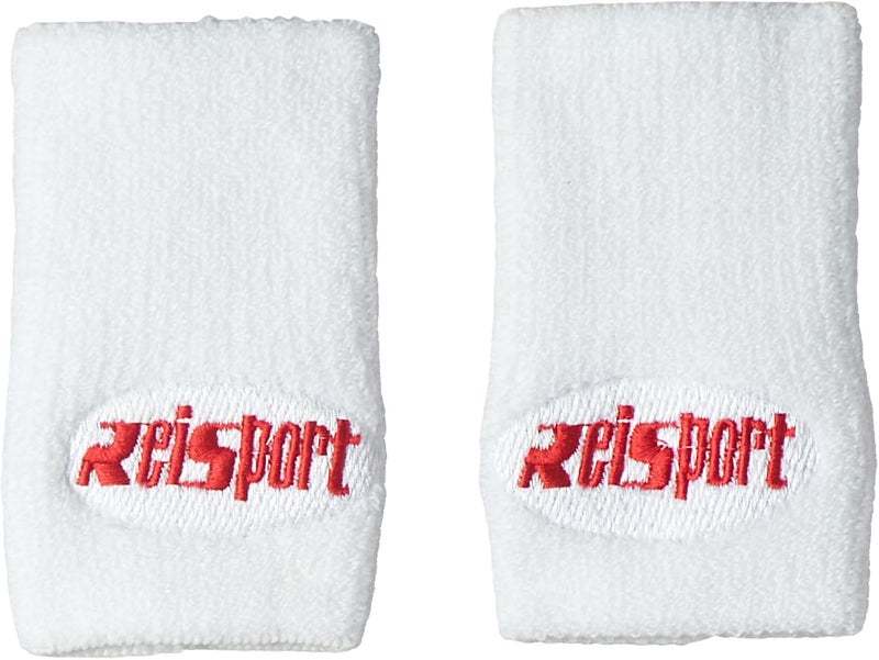 Reisport أساور رايسبورت، أساور الجمباز البيضاء، للجنسين، مقاس واحد، 5 بوصة، حماية المعصم، قبضة الجمباز، أساور العرق - Image 1