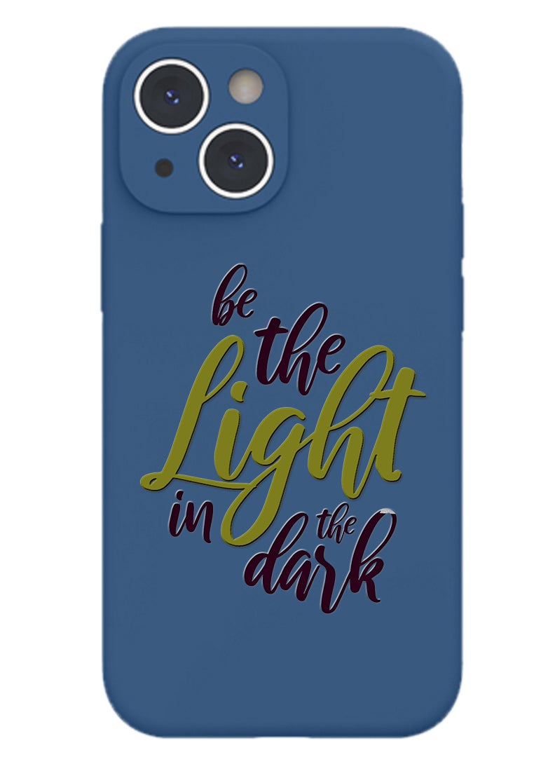 Theodor Protective Slim Fit Case Liquid Silicone Cover with Full Body Protection Anti-Scratch Shockproof Case For iPhone 15 Plus Blue  - Be unique copy - Image 1