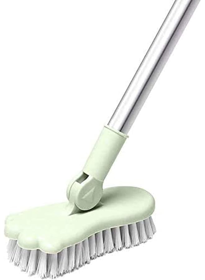KASTWAVE Floor Scrub Floor Scrub Brush Bathroom Bathtub Shower Tile Grout Scrubber Rotatable Handle Indoor Kitchen Push Broom Scrubbing Cleaning Brush For Hard To Reach Areas - Image 1
