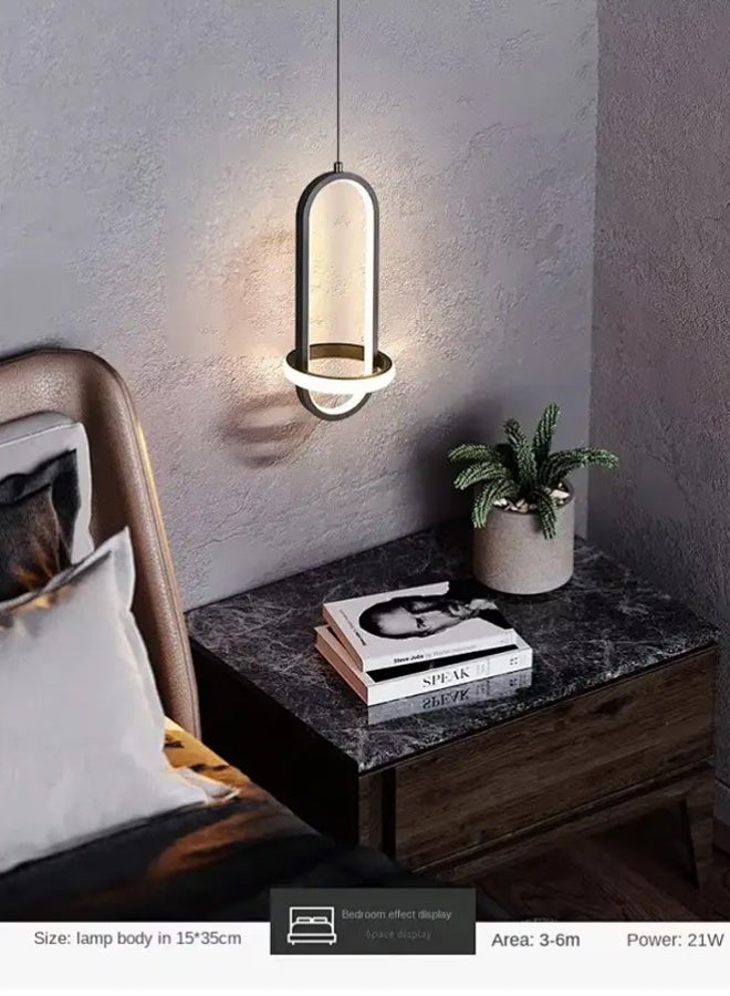 Modern Simple Luxury Chandelier with Adjustable 3-Color Lights, Suitable For Living Room, Bedroom and Bedside 21W - Image 3