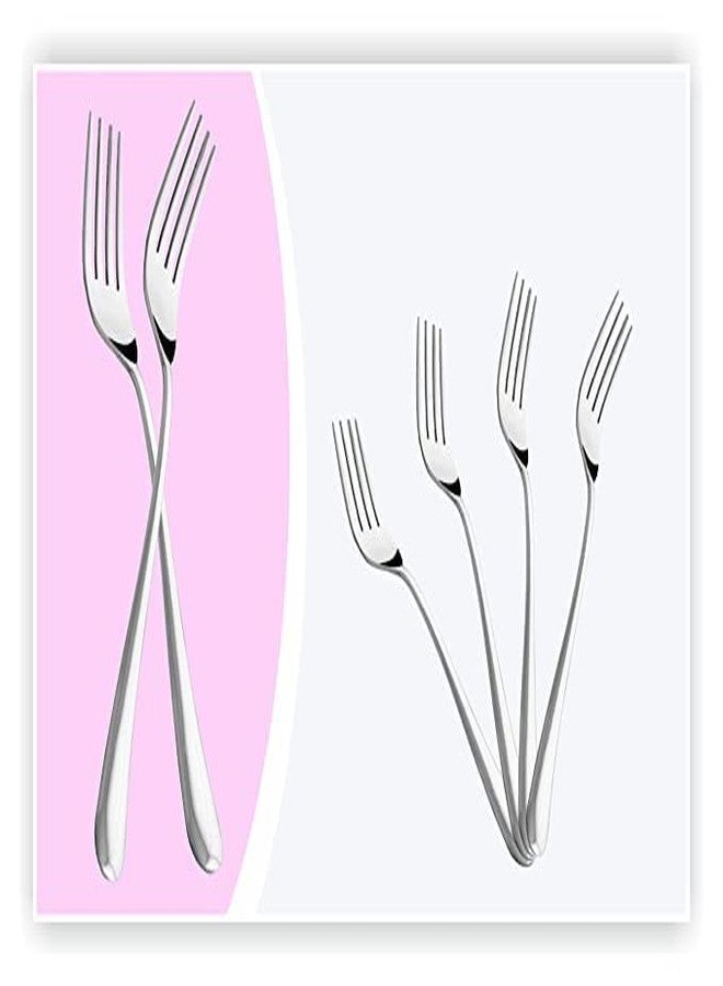 PARABRAHMA 6 Piece Stainless Steel Dinner Fork Set with 6PC Dinner Fork 125mm Length Forks(Set of 6 Pcs) - Image 2