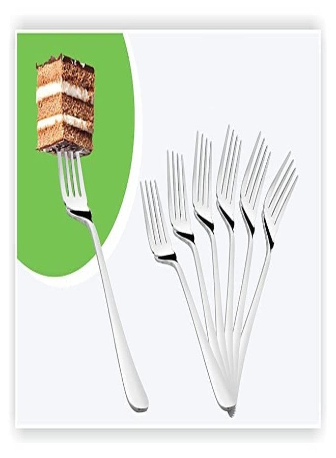 PARABRAHMA 6 Piece Stainless Steel Dinner Fork Set with 6PC Dinner Fork 125mm Length Forks(Set of 6 Pcs) - Image 4