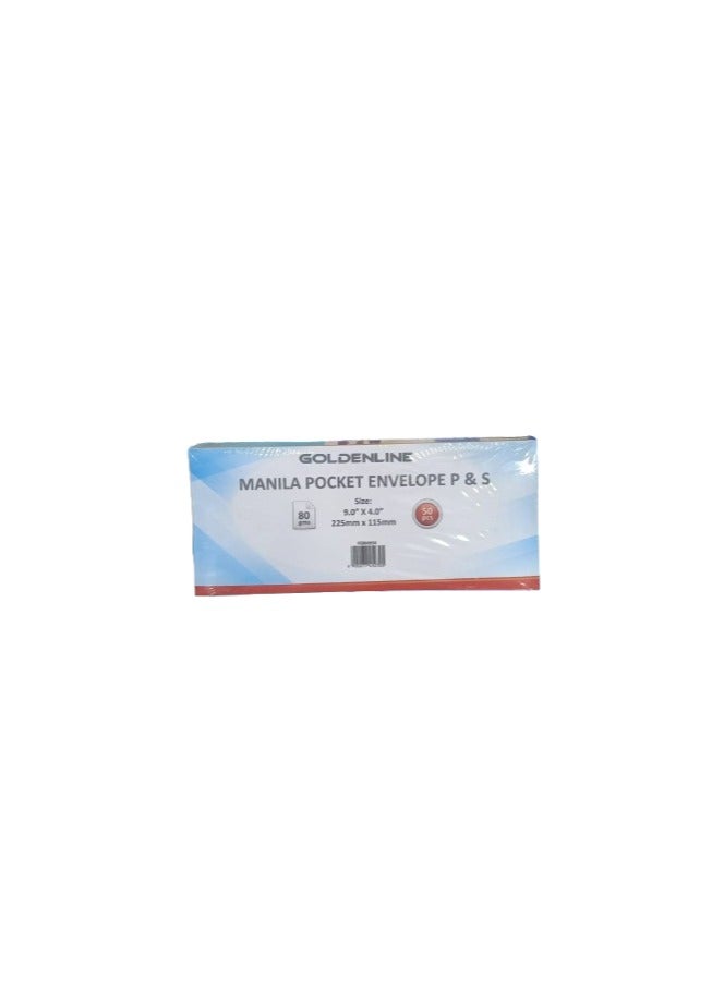 Generic Diamondline Brown envelope 80gsm 9x4 50pcs  - Image 1