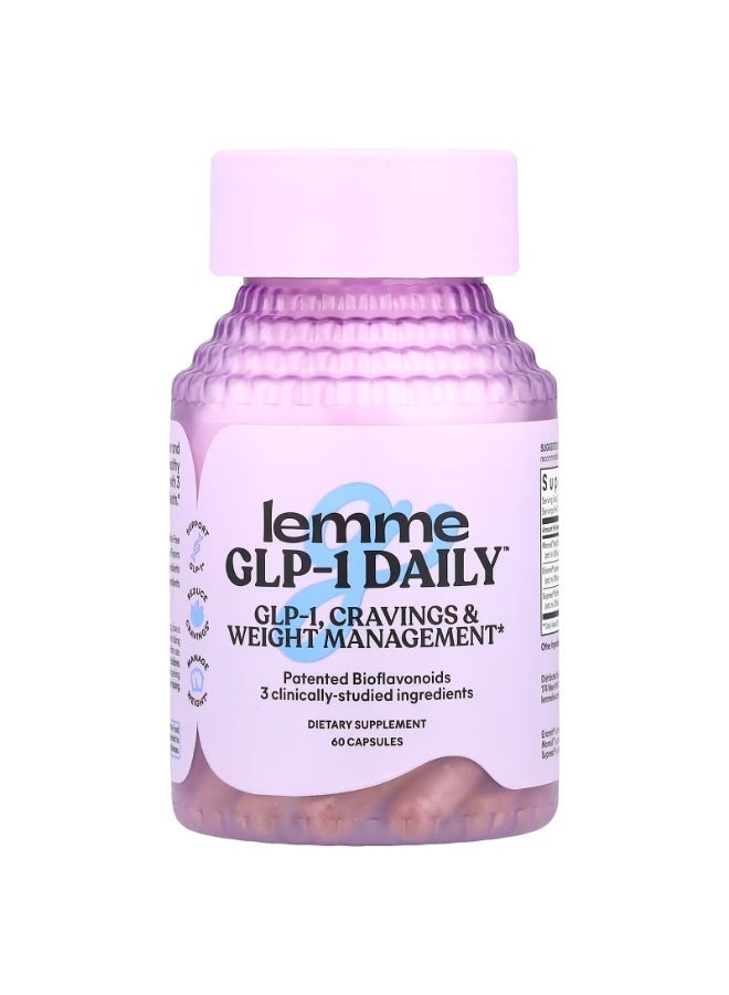Lemme, GLP-1 Daily™, Weight Management, Cravings & Fat Burner, 60 Capsules - Image 1