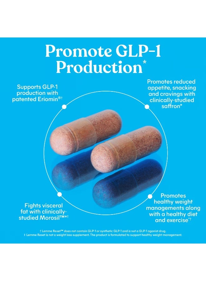 ليمي  Lemme, GLP-1 Daily™، إدارة الوزن، الرغبة الشديدة في تناول الطعام وحرق الدهون، 60 كبسولة - Image 5