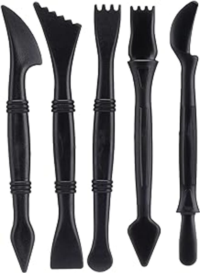 Pack of 5 Clay Modelling Tools