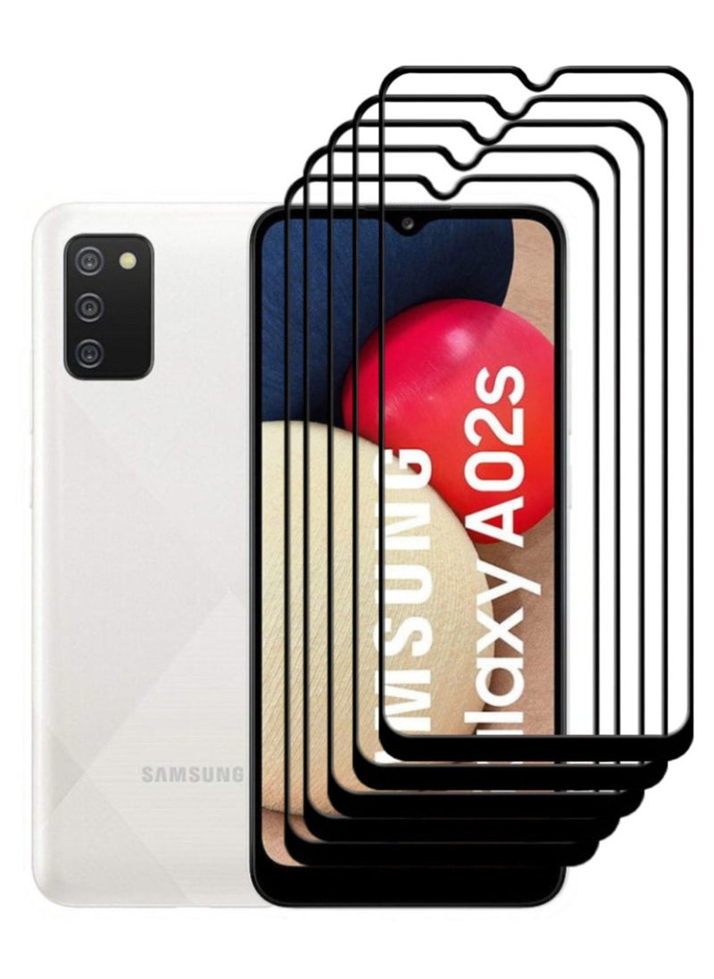 ACLIX 5 Pieces Antistatic ESD Dustproof Premium Quality High Definition Tempered Glass Screen Protector Designed For Samsung Galaxy A02s - Image 1