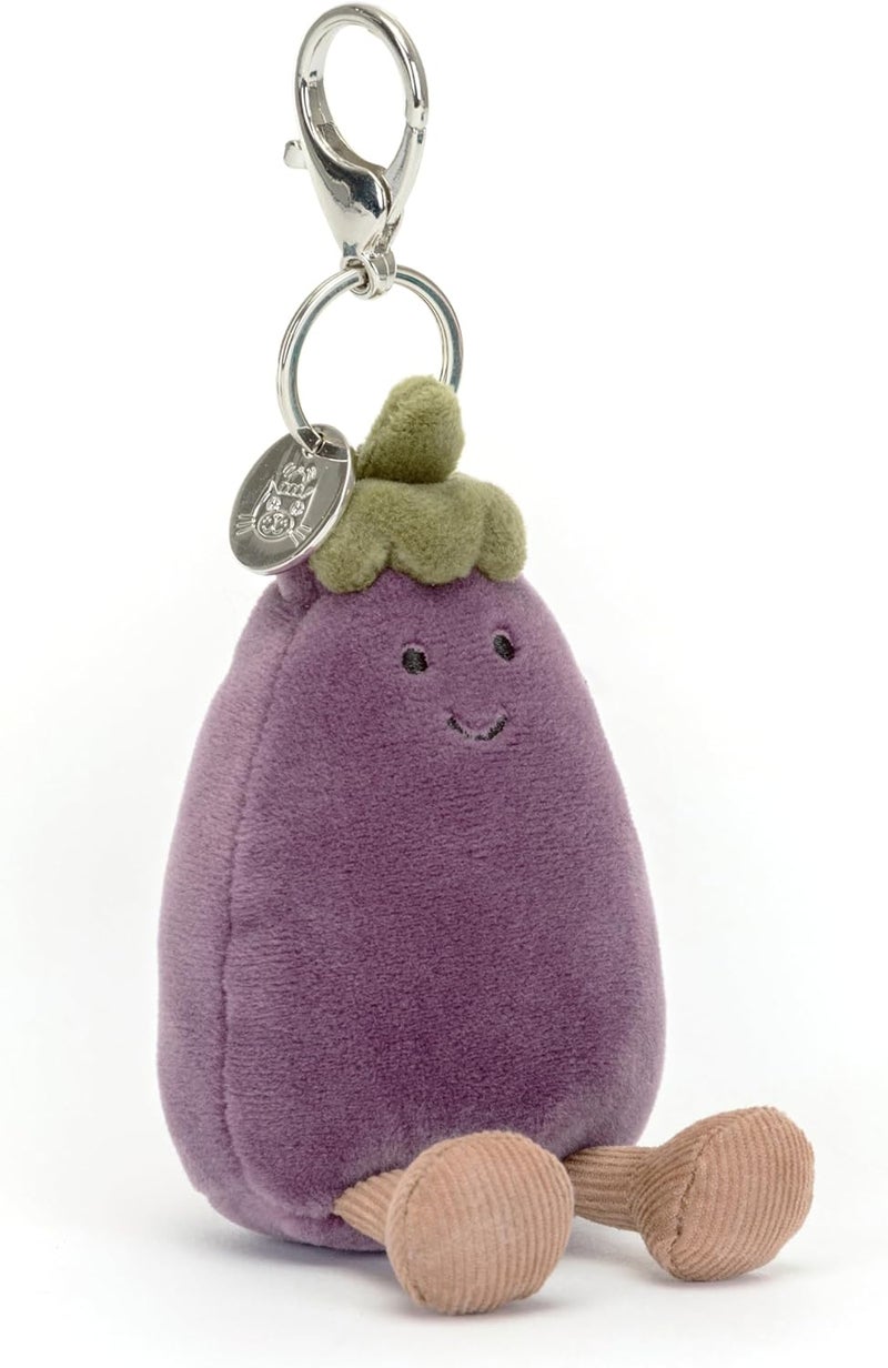 Jellycat Charm Keychain Bag, Eggplant Purple - Image 1
