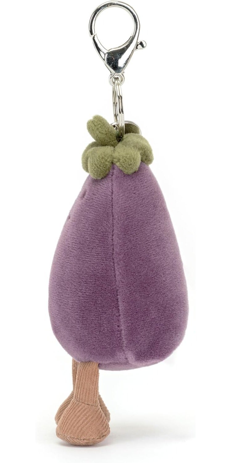 Jellycat Charm Keychain Bag, Eggplant Purple - Image 2