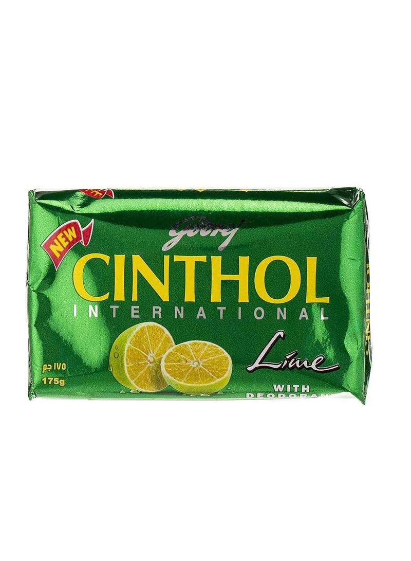 Cinthol Lime Bath Soap 99.9% Germ Protection 175gms