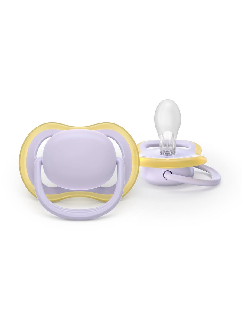 Philips Avent Ultra Air 2 Soothers 0-6 Months - Colour: Yellow and Mauve - Image 3