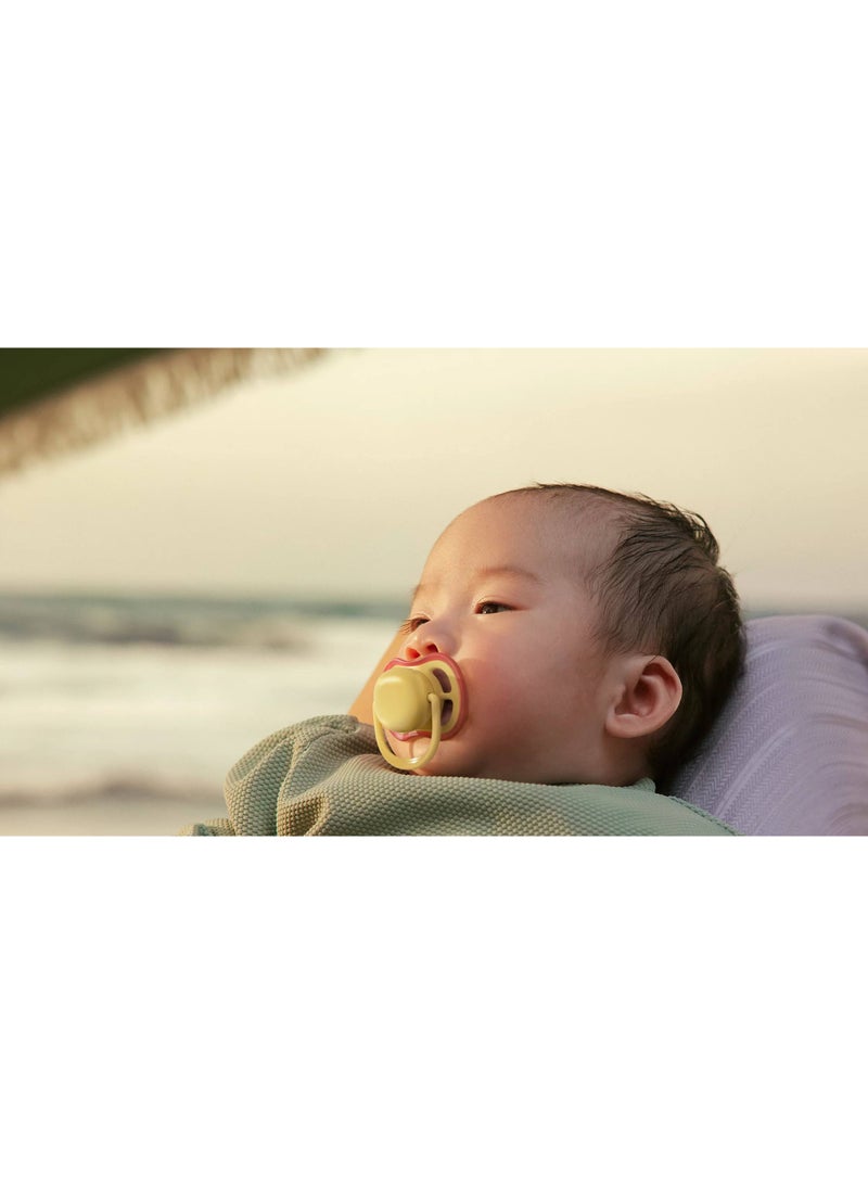 Philips Avent Ultra Air 2 Soothers 0-6 Months - Colour: Yellow and Mauve - Image 5