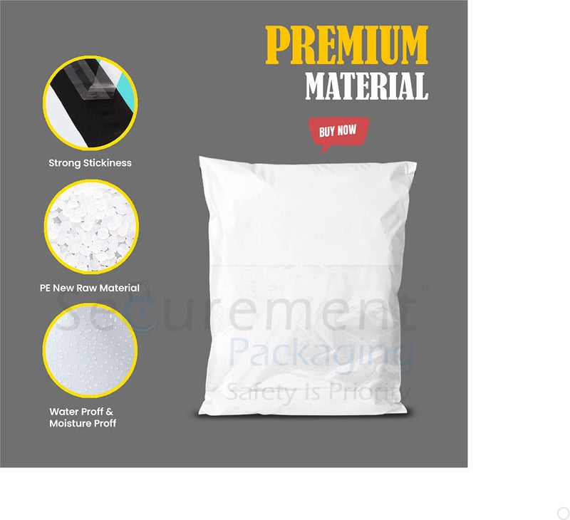 Securement Plain Courier Poly Bags (100, 8x10 Regular) - Image 5