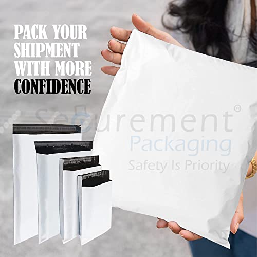 Securement Plain Courier Poly Bags (100, 8x10 Regular) - Image 2