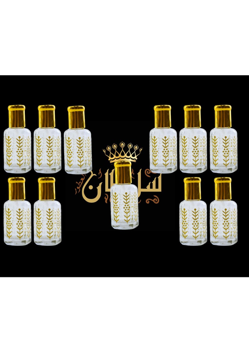 Sultan 11 Pieces Mixed Sultan Perfumes Is Stable and Lasts Long Economical Package 12 Ml 