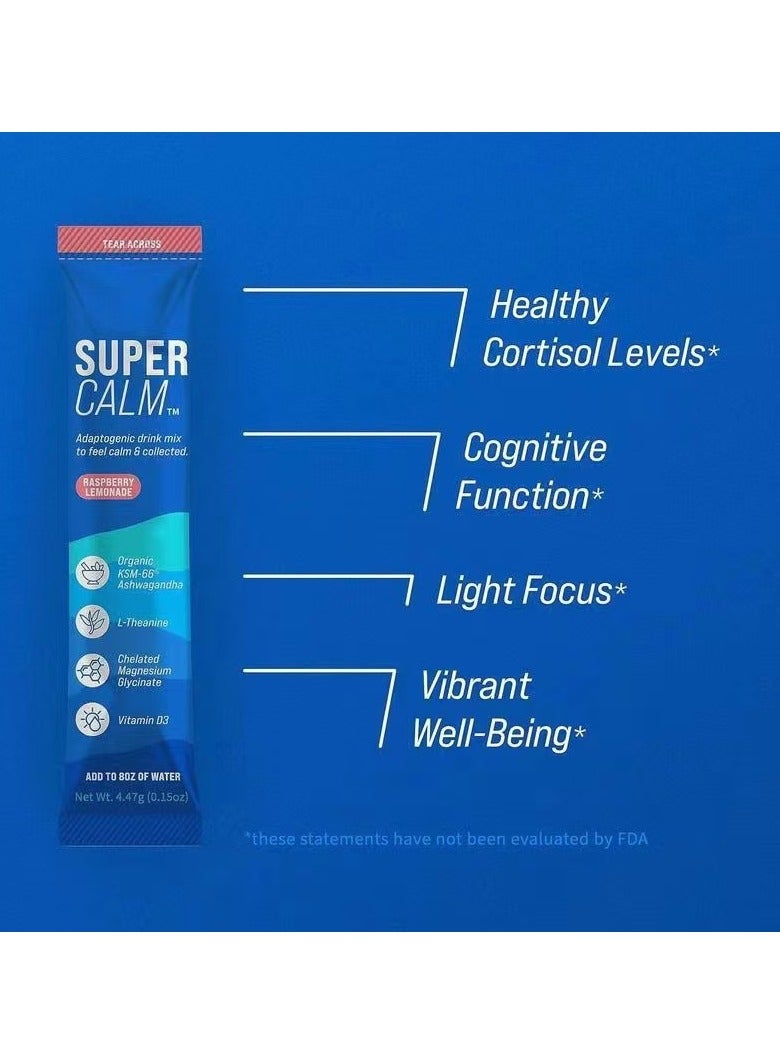 Wins Town Supercalm Powdered Drink,Raspberry Powder, 20 pieces per bag - Image 4