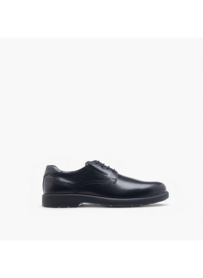 Le Confort Men's Solid Derby Shoes with Lace-Up Closure  - Image 3
