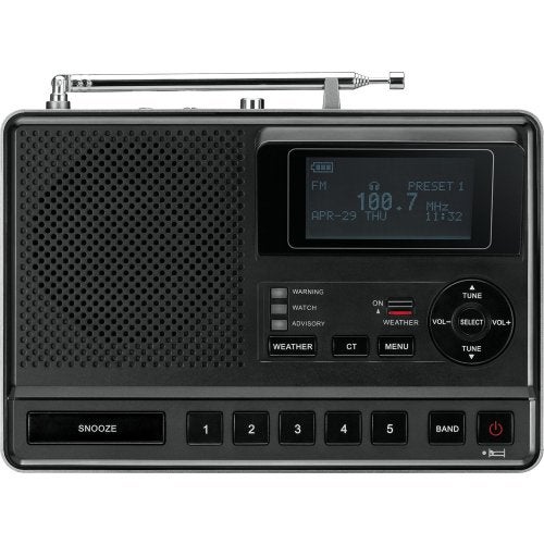 Sangean CL-100 NOAA, S.A.M.E and Public Alert Certified Weather Alert Table-Top Radio with AM/FM-RBDS, and EEPROM Back Up for Preset Stations - Image 2