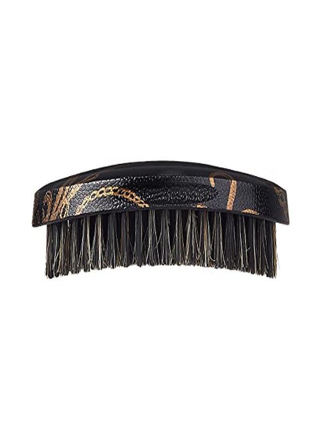 Red by Kiss Premium Pocket Wave X Bow Wow Curved Palm Boar Brush With Case (Medium Bristles)  - Image 4