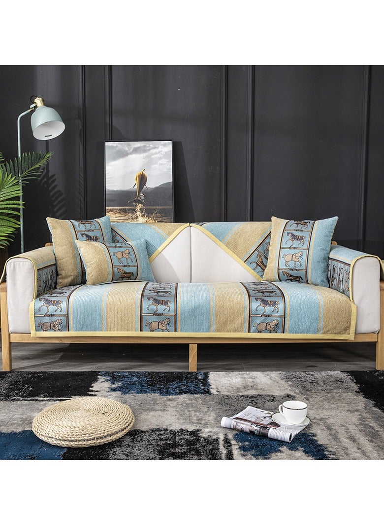 Nariele New Four Seasons Universal Anti Slip Comfortable Chenier Sofa Mat