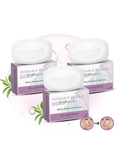 Anti Acne 1% Ww Glycolic Acid & 1% Ww Salicylic Acid Soap | Reduces Dark Spots, Acne Scars & Hyperpigmentation (Pack Of 3)