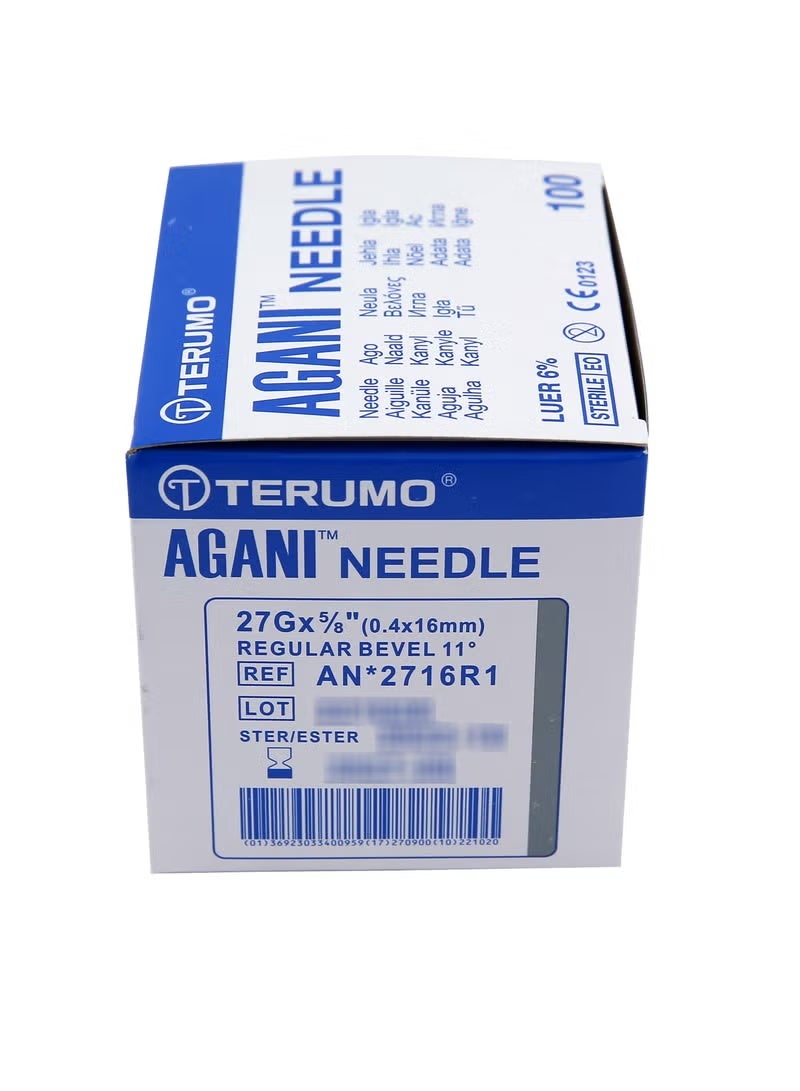 Terumo Agani Needle 27G x 5/8 (0.4 x 16mm) 100Pcs - Image 1