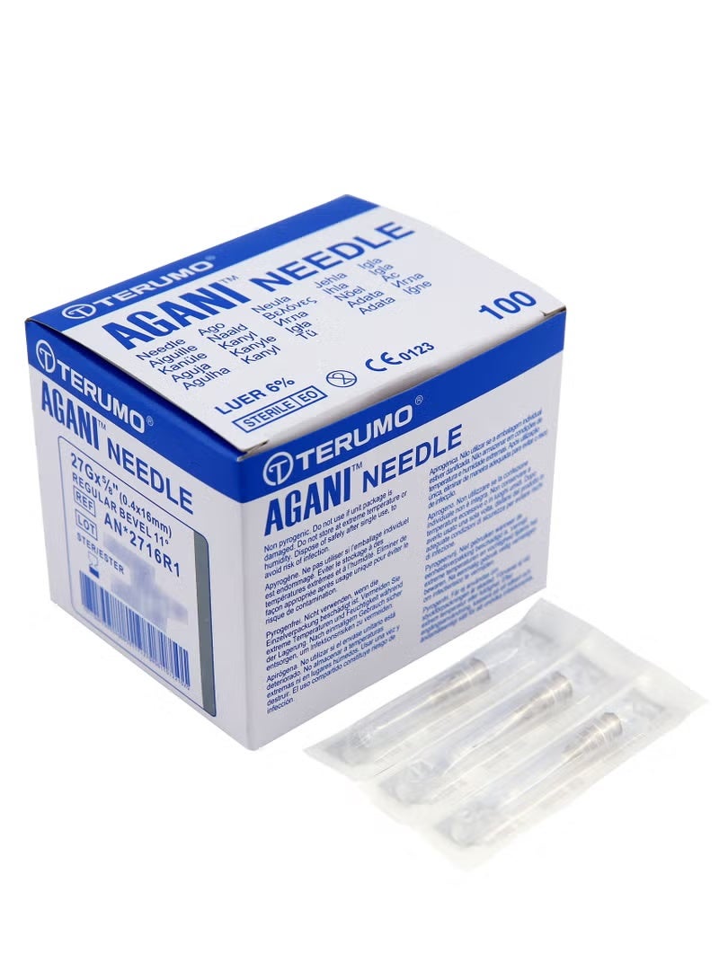Terumo Agani Needle 27G x 5/8 (0.4 x 16mm) 100Pcs - Image 2