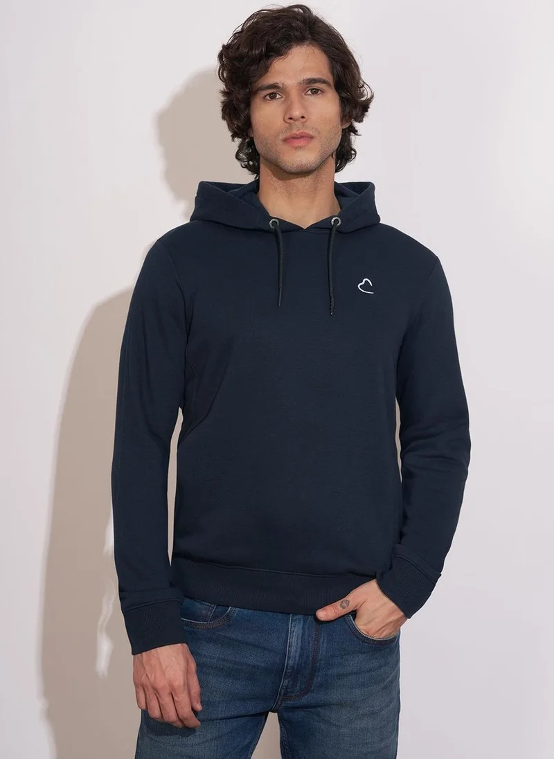 بيينغ هيومان Brand Logo Hooded Long Sleeves Regular Fit T-shirt