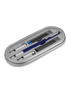 PARKER Vector Standard Chrome Trim Calligraphy Fountain Pen | Blue Body Color With 4 Ink Cartridges (2 Blue + 2 Black) | Gift For Artists | Perfect For Creative Endeavors  - Image 5