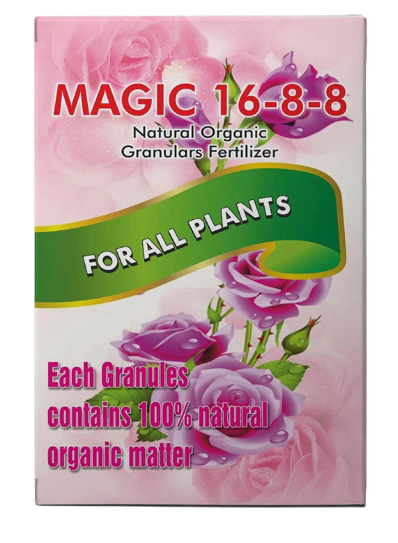 EMIRATES BIOFERT Magic 16-8-8 Organic Granular Fertilizer For All Plants 100% Natural 300 G - Image 1