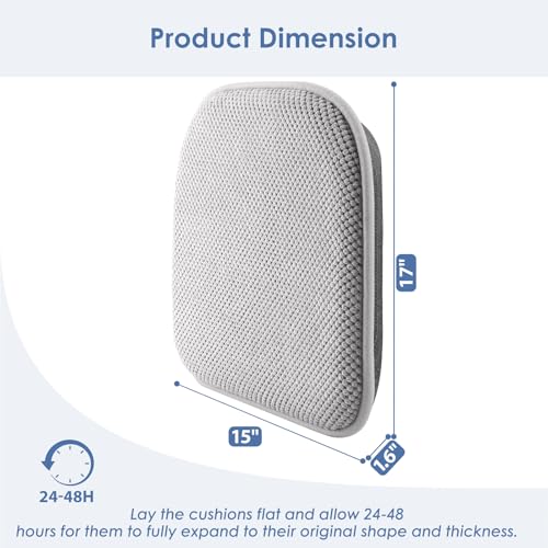 SWEMSTAR Chair Cushions 1517 Kitchen Dining Chair Pads Foam Seat Cushion for Chairs Barstool Cushions Non Slip Seat Pad - Image 3