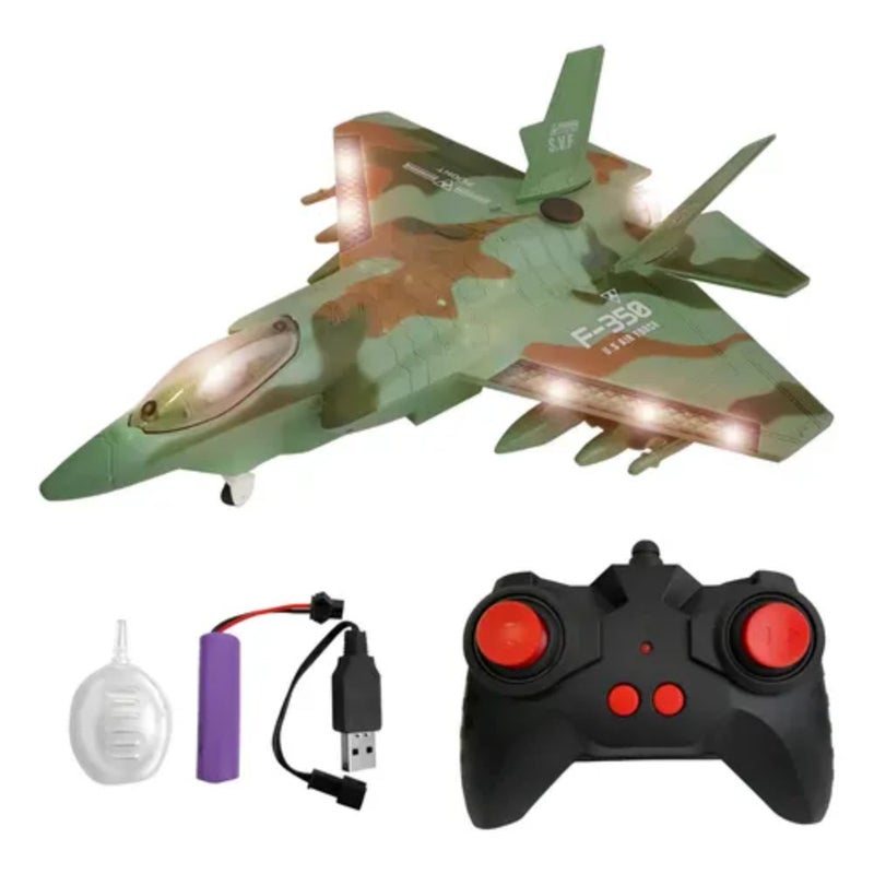 Remote Control Fighter Jet مع إضاءة & صوت