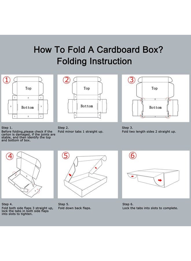 RLAVBL Cardboard Shipping Boxes 33 x 25.5 x 5 cm, Pack of 25 White Cardboard Boxes - Image 3