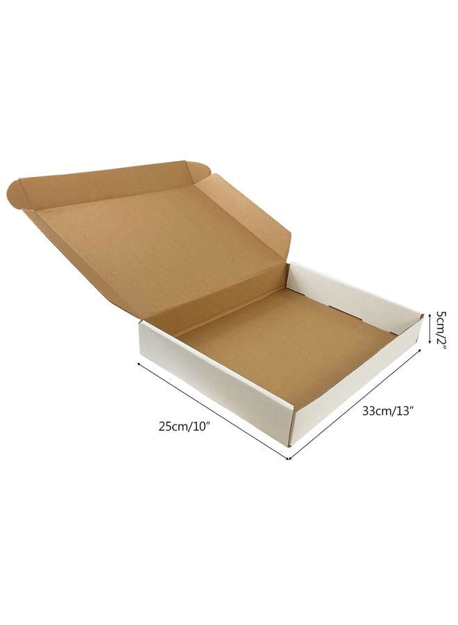 RLAVBL Cardboard Shipping Boxes 33 x 25.5 x 5 cm, Pack of 25 White Cardboard Boxes - Image 2