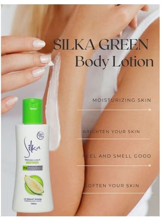 Silka Whitening Lotion Green Papaya SPF10 – With VitaAbsorb Technology for Brighter Skin - Image 2