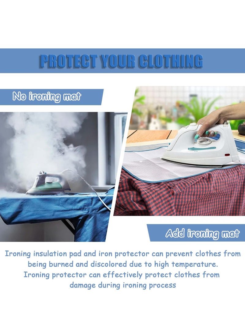 سونسر 5 قطع من قماش الكي الواقي، وسادة كيّ شبكية واقية مقاومة للحرارة لكوي الملابس (40 × 60 سم، لون عشوائي) - Image 2