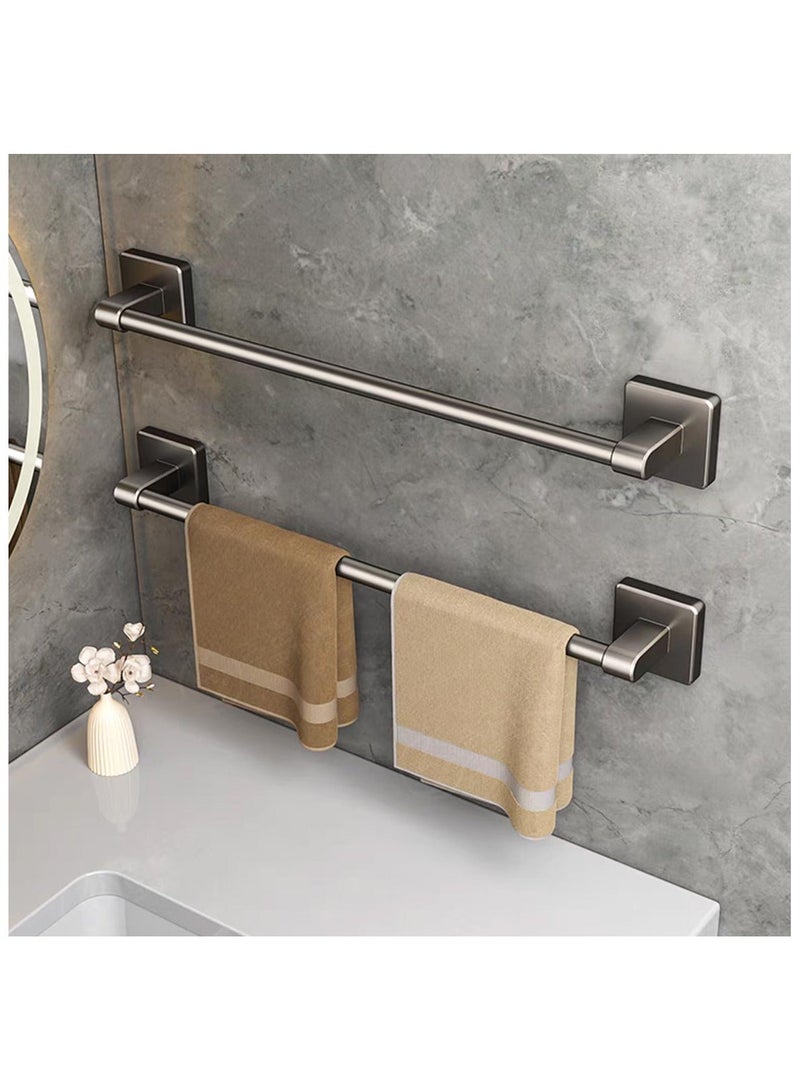 60 سم منشفة بار مع مكافحة الصدأ الألومنيوم حامل المنشفة اللاصقة الذاتية للحمام والمطبخ - Image 1