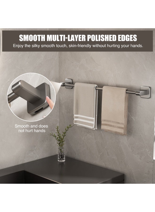 60 سم منشفة بار مع مكافحة الصدأ الألومنيوم حامل المنشفة اللاصقة الذاتية للحمام والمطبخ - Image 4