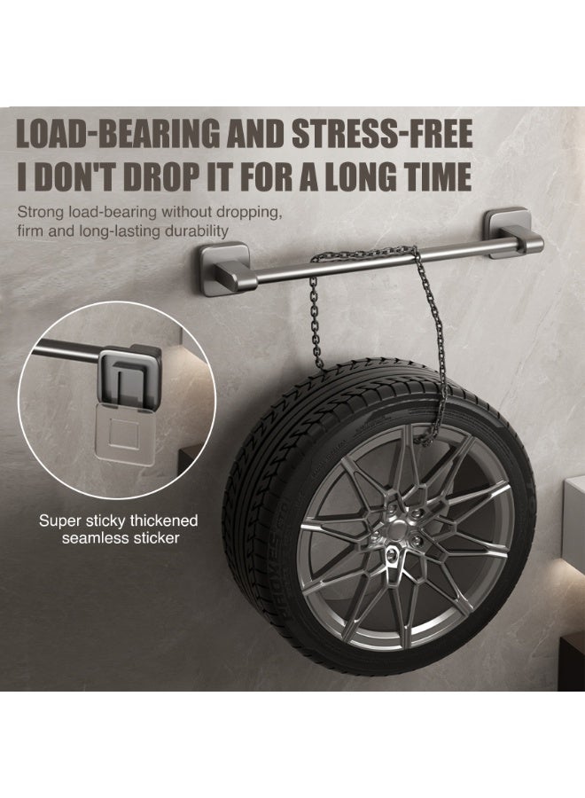 60 سم منشفة بار مع مكافحة الصدأ الألومنيوم حامل المنشفة اللاصقة الذاتية للحمام والمطبخ - Image 5