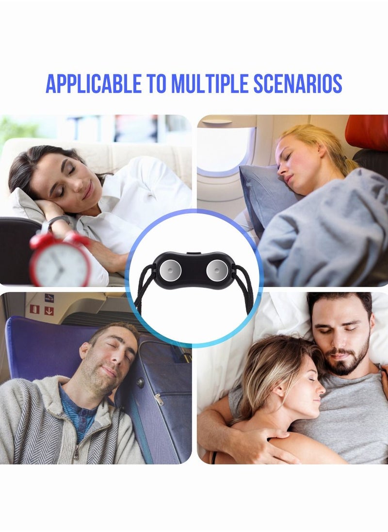 SYOSI - Smart Snore Stopper Device, Portable USB Snore Stopper with Pulse Assistance Technology, with Smart Sound Sensor Silence Working for Snoring People to Improve Sleep Quality, Snore Reducing Sleep Aids - Image 1