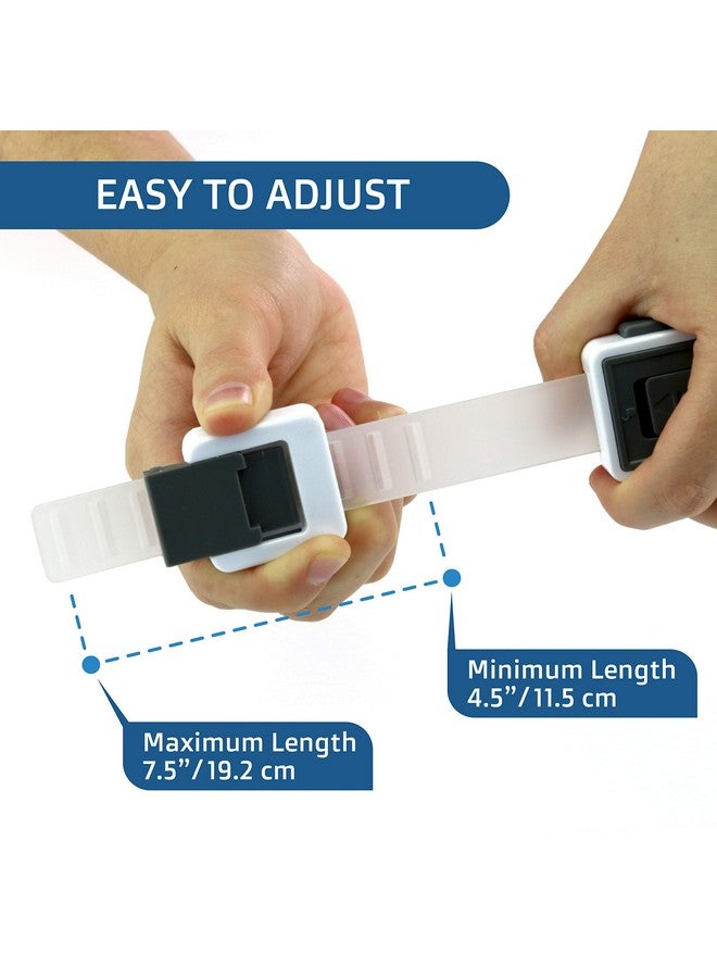 Wappa Baby New Version Child Safety Locks (4-Pack) Baby Proof Cabinets, Drawers With Easy Adjustable Strap Length, Double Lock Option, Easier Latch For Adults To Open. Secure Oven, Refrigerator, Toilet, Doors - Image 5