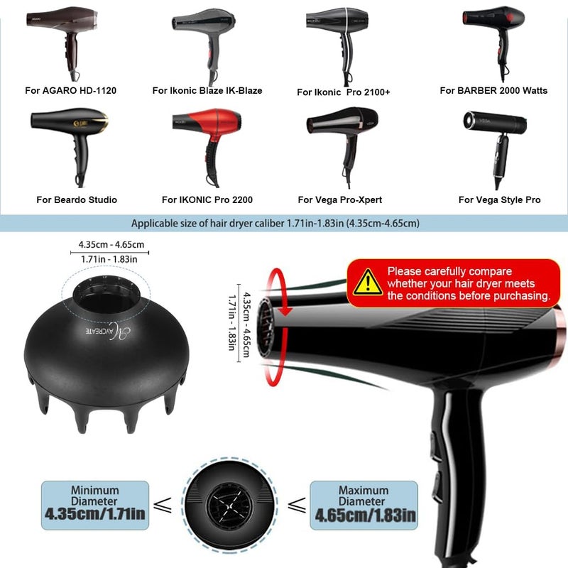 maycreate موزع شعر MAYCREATE أوركيد ملحق موزع لمجفف الشعر موزع شعر للشعر المجعد موزع عالمي للشعر المجعد والمتموج نعومة وتحكم في تصفيف الشعر للعناية بالشعر للنساء - Image 2