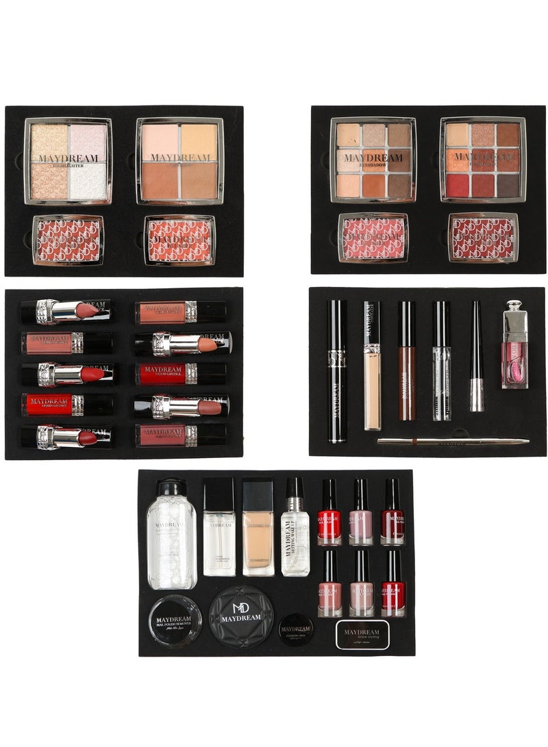 مي دريم طقم مكياج من MAYDREAM البيج جميع منتجات التجميل في علبة واحدة - Image 5