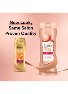 Suave Suave Shampoo and Conditioner Set, Keratin Infusion, Color Care -Keratin Hair Treatment, Detangler & Frizz Control, 12.6 Oz Ea (2 Piece Set)  - Image 3