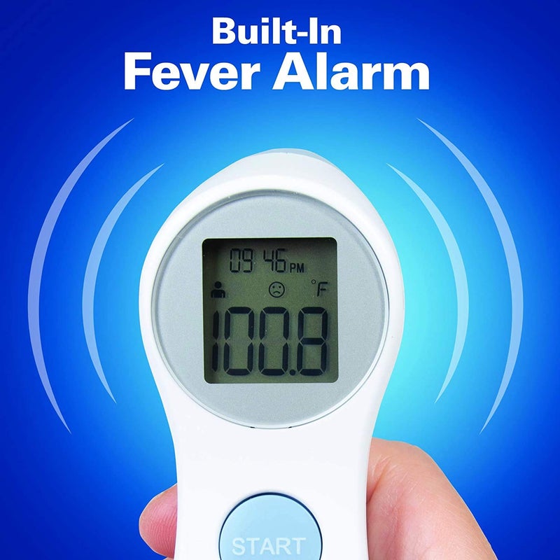 SPONIX Digital Forehead Thermometer - Infrared - White (Body Temperature Reader, Lightweight, Compact) - Image 5