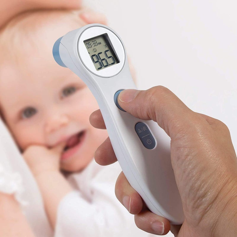 SPONIX Digital Forehead Thermometer - Infrared - White (Body Temperature Reader, Lightweight, Compact) - Image 3
