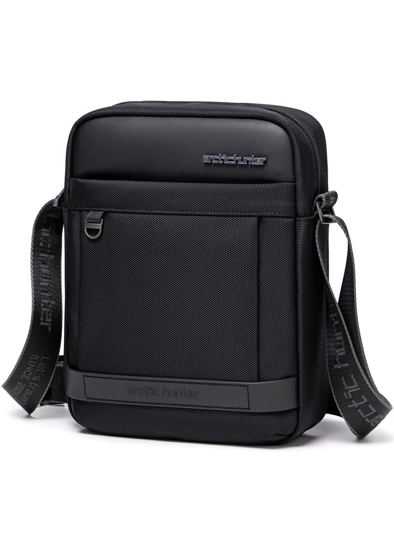 ARCTIC HUNTER Sling Bag for Men Water Resistant Anti Theft Crossbody Daypack Bag for Travel Office Business K00162 Black  - Image 1